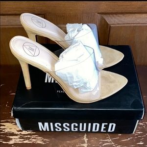 Pointed Perspex Mules from Missguided